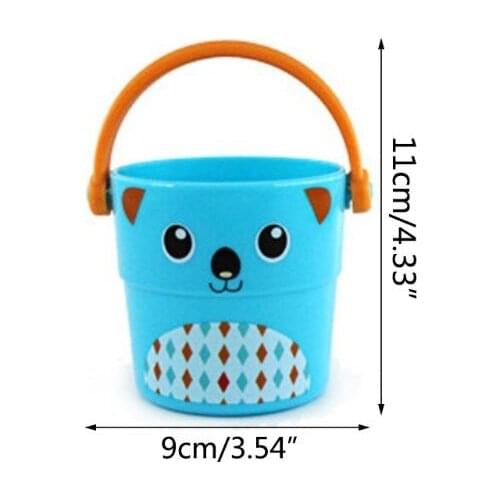 Children Baby Shower Toys Pouring Cup Flow Style Bucket Water Spray Tool Cute Cartoon Animal Childrens Toy Gift BX0D