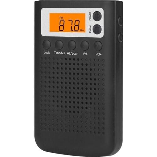 FM/AM Radio Digital Mini Portable Stereo Hearing Radio for The Elderly Battery Powered