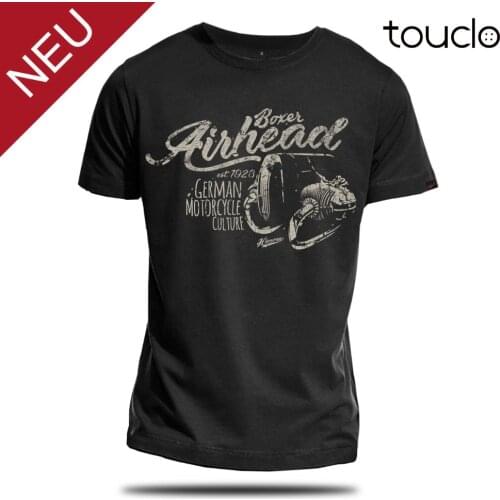 BOXER AIRHEAD Engine T-Shirt R100 R80 R65 R NineT Scrambler 2019 New Summer T Shirts Men 100% Cotton Cool Tees