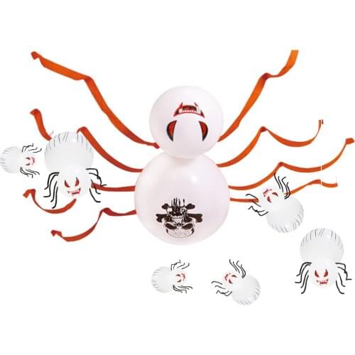Halloween Spider Horror Scary Bar Home Stage Props Layout Decoration Balloon Set Party Supplies Black White