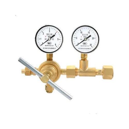 6*25MPa Provov YQD-370 The Copper High Pressure Reducer Air Conditioning Pressure Gauge