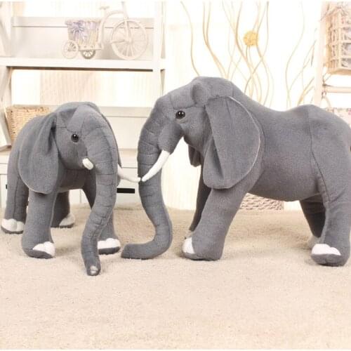 Cute Elephant Simulation Plush Toy Soft Pillow High Quality Stuffed Animals Birthday Gift Christmas New Year Children Cushion