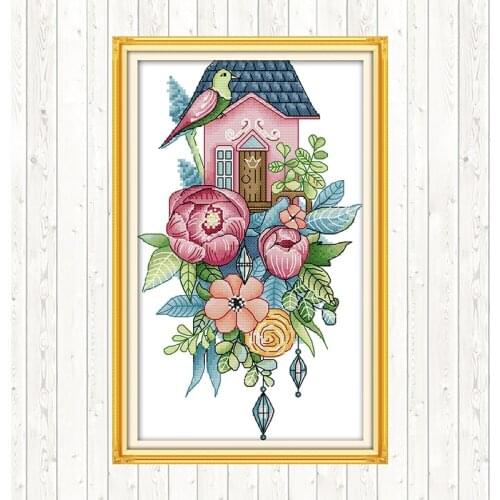 DMC Cross Stitch Kit DIY Art Crafts Printed Canvas Counted 14ct 11ct Aida Fabric Cross Stitch for Needlework Set Home Decoration