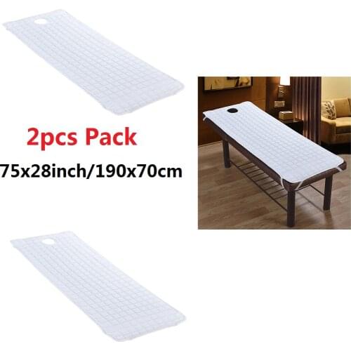 2pcs Set Beauty Salon Facial Bed Mattress Pad SPA Massage Table Covers Sheet