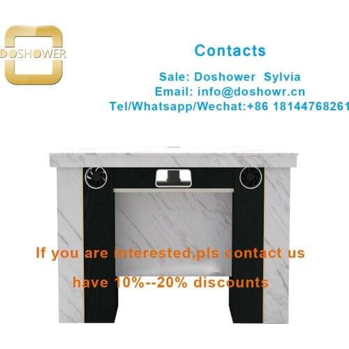 Nail bar equipment with nail brush set uv gel for manicure tables with ventilation