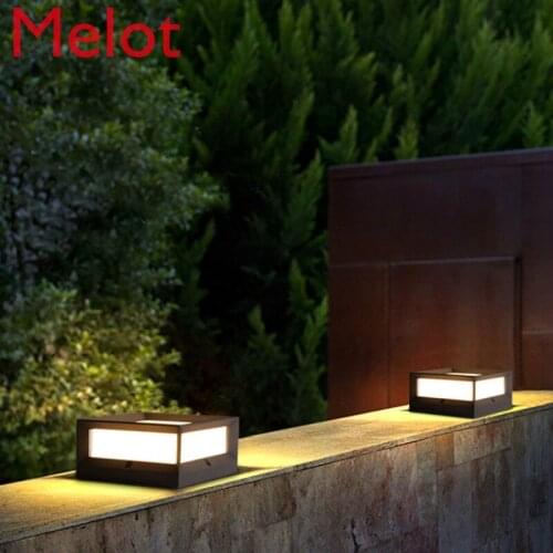Outdoor Waterproof Pillar Lamp Creative Exterior Wall Lamp Wall Lamp Gate Pillar Lamp Courtyard Wall Headlight Villa Garden Lamp