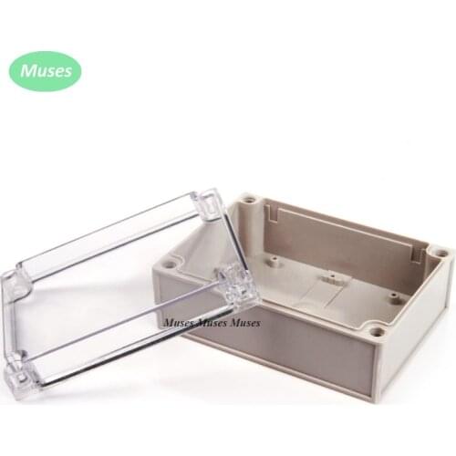 125*175*75mm Plastic Waterproof Clear Cover Electronic Project Box Enclosure Case Screw Open -Close Type
