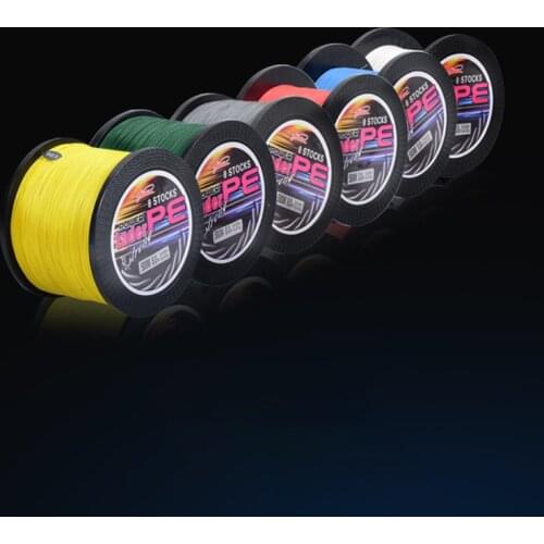 500M PE 8 Strands Braided Fishing Line Japanese Durable Monofilament Rock Sea Fishing Line Thread Bulk Spool All Size 0.4 To 10