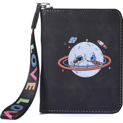 Cartoon Printing Organ Card Bag Unisex PU Leather Wallet Casual Business Card RFID Anti-theft Lady Large Capacity Card Holder