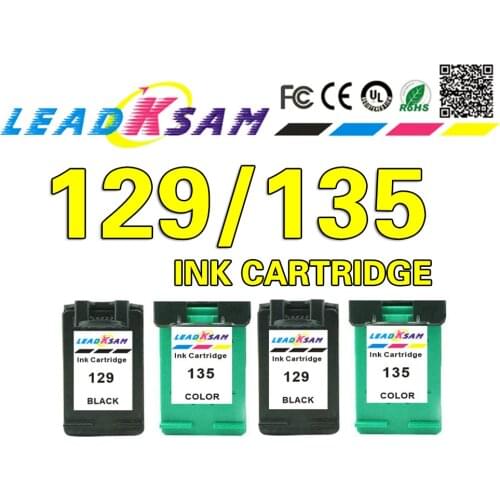 Compatible for hp 129 135 Photosmart C4140 C4150 C4170 C4173 C4175 C4180 C4183 C4188 C4190 ink cartridge for hp129 for hp135 ink