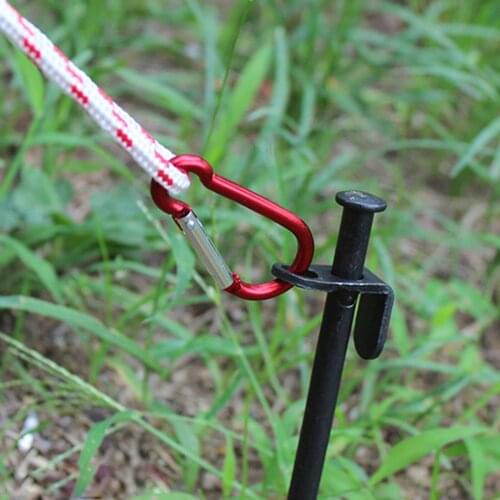 Heavy Duty Metal Tent Pegs Steel Ground Stakes Trip Tent Nail Anchor Stakes
