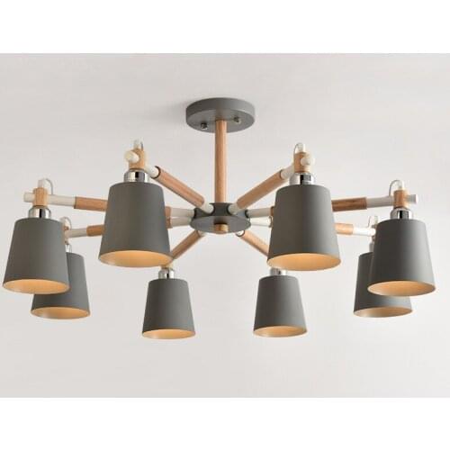 LED American Style white and black color Lampshade Free Shipping Chandelier For Bedroom Living Room Foyer Study Hotel Room