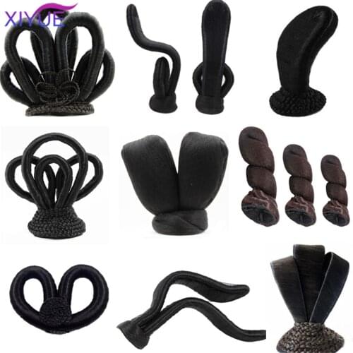 XIYUE Womens Hanfu Ancient Costume Chinese Ancient Synthetic Wig Chignon Princess Hair Bun Stage TV Cosplay Wig