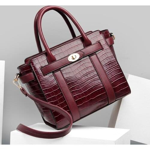 High Quality PU Womens Shoulder Bag Handbag New Fashion Messenger Bag Purse Fashion Large Capacity Womens Single Shoulder Tote