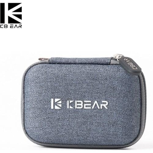 KB EAR High-end fabric Case Earphone Headset Accessories Protable Case Pressure Shock Absorption Storage Package Bag With TRI I3