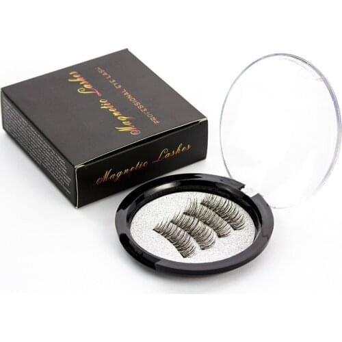 Xinleyong Magnetic eyelashes with 3 magnets magnetic lashes natural false eyelashes magnet lashes