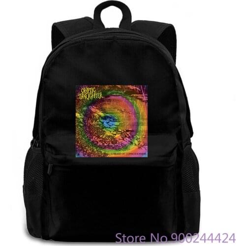 Cryptic Slaughter Stream of Consciousness Black Poster All s New women men backpack laptop travel school adult