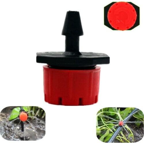 500pcs/pack Red Adjustable Dripper Emitter on Barb For Water an Individual Plant or Group of Plants Dripper Irrigation Fittings
