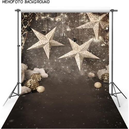 5X7ft Vinyl Photography Background Snowflake Christmas star Customized children Photography Backdrops for Photo Studio