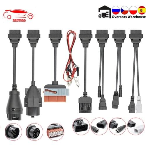 8pcs Full sets Truck/Car cable for TCSPro TCS Multidiag pro Cable Auto Diagnostic tool OBD2 Car connector OBDII 16pin