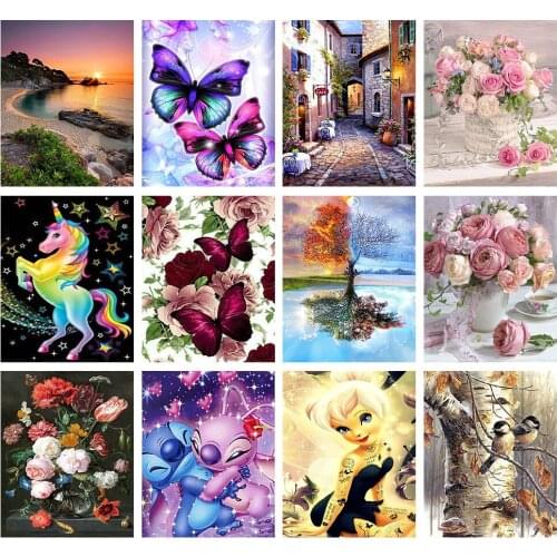 5D DIY Diamond Embroidery Full Display "Window bears" Diamond Painting Round Rhinestones Decor Art
