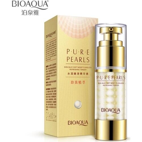 BIOAQUA Pure Pearl Whitening Cream Vibrator Collagen Anti Wrinkle Anti Aging Moisturizing Hydrating Hyaluronic Acid Skin Repair