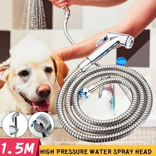 Bathroom Toilet Bidet Shower Douche Sprayer Head Hose Clean Kit Shattaf Handheld