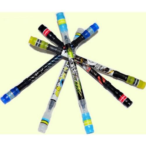 Funny Pen Spinning Tricks Rotating Pen Spinning anime printed Gaming for Kids Students Writing Toy for Beginners School Supplies