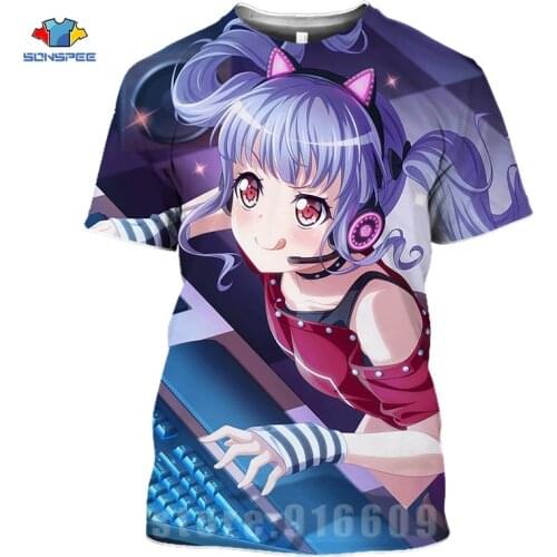 3d Anime Idol Gril T Shirt Print Love Live Mens T Shirts Women Sportswear Homme Fashion T-shirt Cute Gril Harajuku Funny Shirts