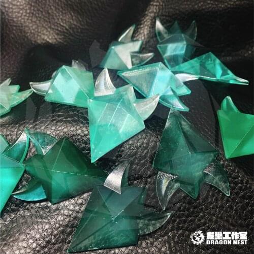 Genshin Impact Crystal butterfly Necklace Hair Clip Keyring Anime Pendant Double Sided School bag Itabag Toys Barrettes Keychain