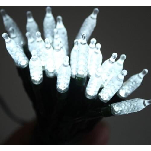 7.5M Solar Power White Light 50 LED Ice Fairy String Light Sense Lamp for Xmas Party Wedding Garden Decor