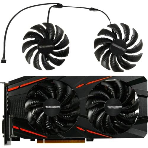 GV-RX570/580GAMING GV-RX470WF2/RX480WF2 T129215SU 87MM(90mm) Gigabyte Cards Cooling Fan as Replacement