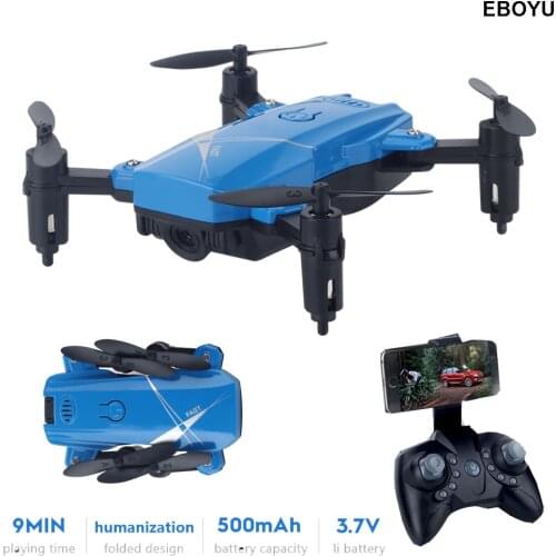 EBOYU LF602 2.4Ghz Mini Fold Drone 2.0MP / 0.3MP WiFi FPV RC Drone Altitude Hold Headless Mode One Key Return RC Quadcopter RTF