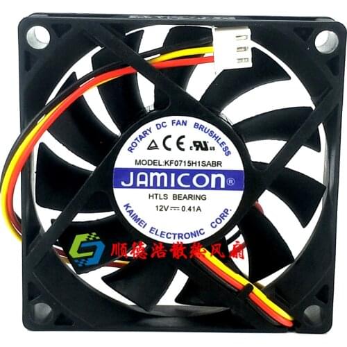 For jamicon KF0715H1SABR 7CM 70mm dc 12V 0.41A Ups C1K C2K C3K Power cooling Fan