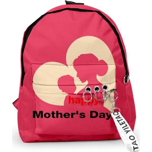 2021 3D Print Backpacks Mothers Day Teenager Students School Bags Men/Women Outside Travel Waterproof Oxford Backpack Bags