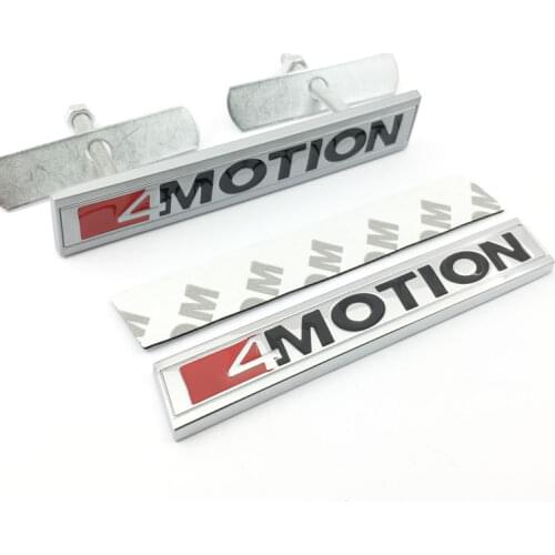 3D Metal 4 MOTION 4motion Styling Accessories Front Grille Badge Sticker For Volkswagen PASSAT Touareg Golf Polo Tiguan Jetta