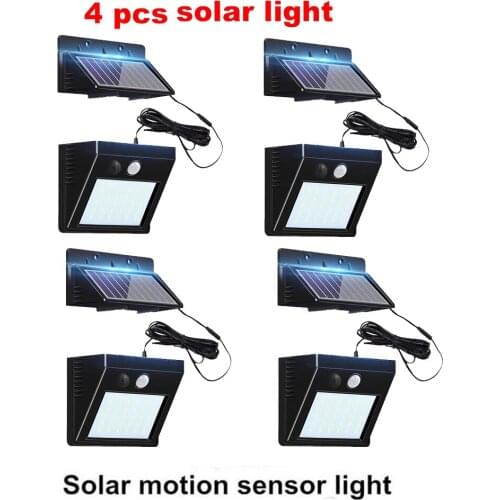 30 LED Wall Lamp PIR Motion Sensor & Night Sensor Control Solar Light garden outdoor lightingoptional seperable panel indoor hom