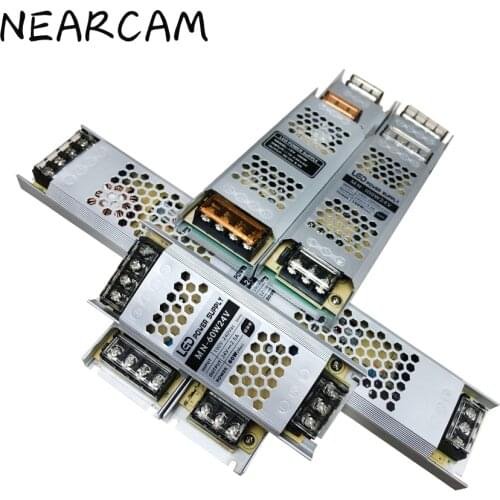 NEARCAM DC12V24V LED lamp power transformer, lamp with power transformer 12W/24W/60W/120W/180W/240W/360W Suitable for any scene