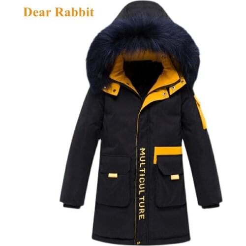 New Childrens Winter Down Jacket for Boys Thicken windproof snowsuit Children parka girls clothing coats kids clothes 5-16Years