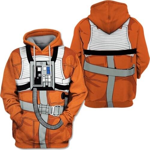 Pilot Apparel 3D Full Print Hoodie Astronaut Cosplay Costume Unisex Sweatshirt Casual Streetwear Sudadera Hombre