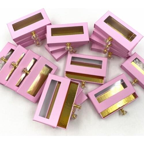 Wholesale false Eyelash Boxes Package custom logo Eyelash Packaging Box 25mm mink Lashes Square makeup Case vendors