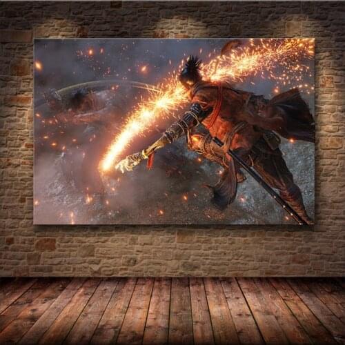 The Poster Decoration Painting of Sekiro: Shadows Die Twice on HD Canvas canvas painting art