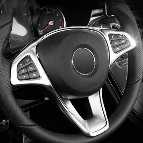 Plastic Steering Wheel Panel Trim Cover for Mercedes A B C E GLA CLA GLC GLS GLE Class W176 W246 W205 W213 W117 C117 X156 X253