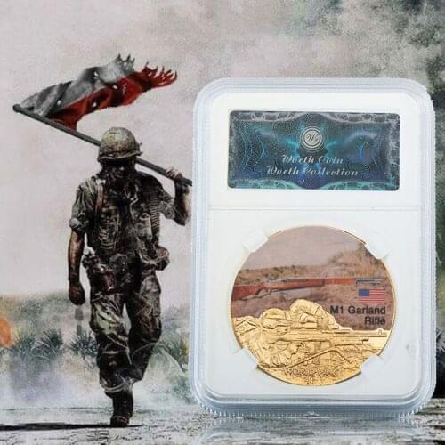 WR Gold Plated Coin Collectible World War II Commemorative Metal Coin Art Crafts Coin With Security Box For Business Gifts