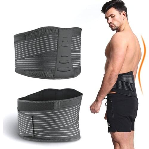 AOLIKES Lumbar Support Waist Back Strap Compression Springs Supporting For Men Women Bodybuilding Gym Fitness Belt Sport Girdles