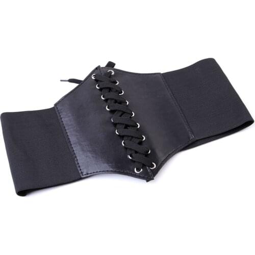 Wide Elastic Stretch corset belt for women underbust Slimming body Shaper Cummerbunds strap ladies dress waistband accessory