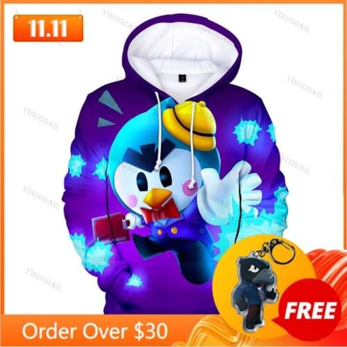 Mr.P Shooting Game 3d Sweatshirt Browlerss Boys Girls Tops Hoodies Teen Clothes Browl Shark Star, Childrens Wear Kids Hoodie