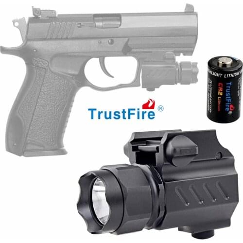 TrustFire G01 Pistol Light 210LM 2Mode Tactical Gun Weapon Flashlight Torch Mount Light for Glock 17 19 21 22 and Picatinny Rail