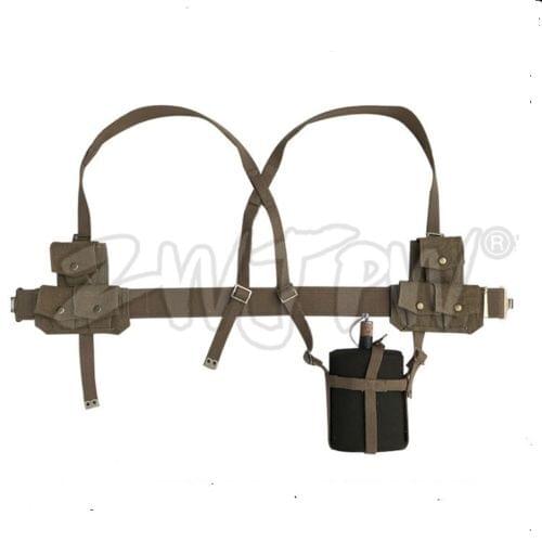 WWII WW2 UK MILITARY P37 EQUIPMENT COMBINATION WITH STRAP & BELT & BAG & CANTEEN MILITARY SOLDIER COMBINATION