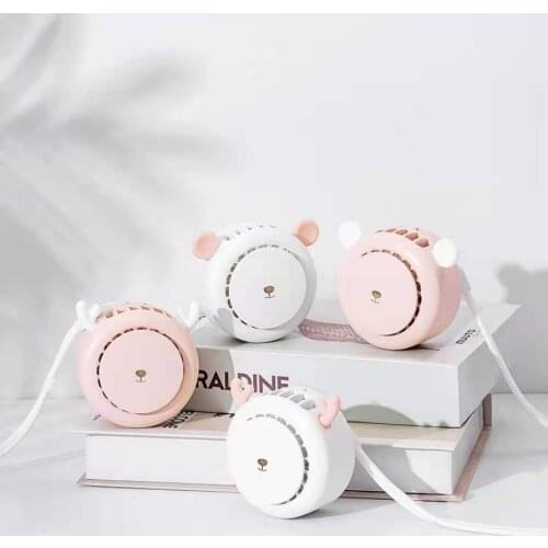 X3 Halter Fans Build In 800mAh Battery Rechargeable Hand Free Personal Fan Mini Fan for Children